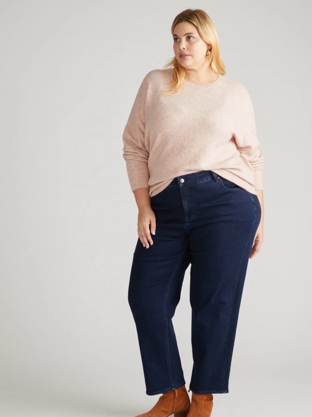 Universal Standard Seine High Rise Straight Leg Jean 18